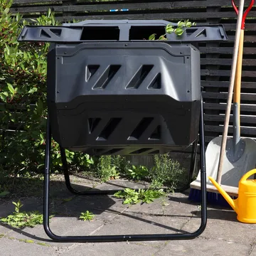 Roterande varmkompost / komposttrumma 160 liter - Trädgård & spabad - Trädgårdsskötsel - Kompost - Varmkompost & kompostbehållare