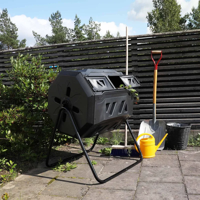 Roterande varmkompost / komposttrumma 160 liter - Trädgård & spabad - Trädgårdsskötsel - Kompost - Varmkompost & kompostbehållare