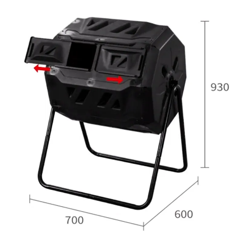 Roterande varmkompost / komposttrumma 160 liter - Trädgård & spabad - Trädgårdsskötsel - Kompost - Varmkompost & kompostbehållare