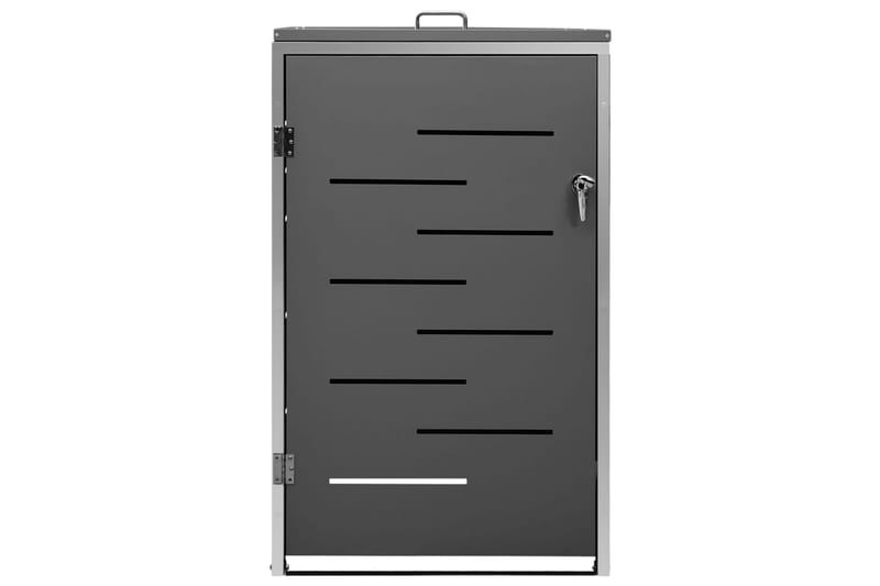 Skjul till ett sopkärl 69x77,5x115 cm rostfritt stål - Antracit - Trädgård & spabad - Trädgårdsskötsel - Kompost - Varmkompost & kompostbehållare