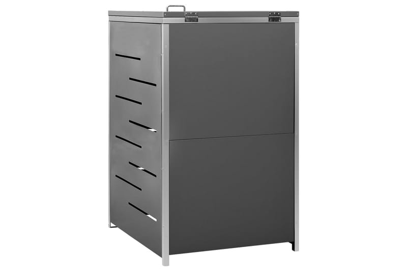 Skjul till ett sopkärl 69x77,5x115 cm rostfritt stål - Antracit - Trädgård & spabad - Trädgårdsskötsel - Kompost - Varmkompost & kompostbehållare