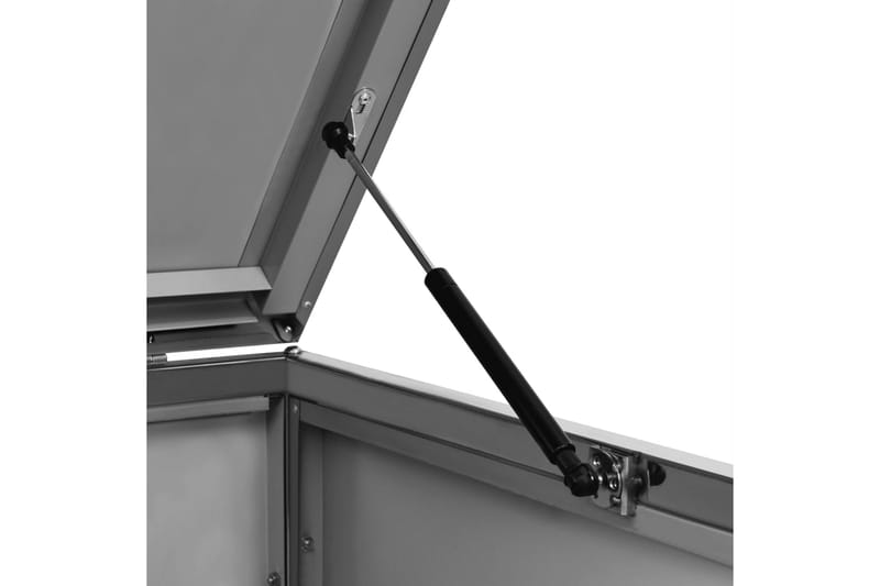 Skjul till tre sopkärl 207x77,5x115 cm rostfritt stål - Antracit - Trädgård & spabad - Trädgårdsskötsel - Kompost - Varmkompost & kompostbehållare