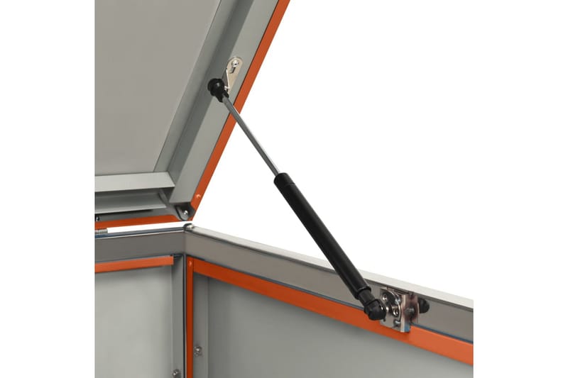 Skjul till två sopkärl 138x77,5x115,5 cm rostfritt stål - Orange - Trädgård & spabad - Trädgårdsskötsel - Kompost - Varmkompost & kompostbehållare