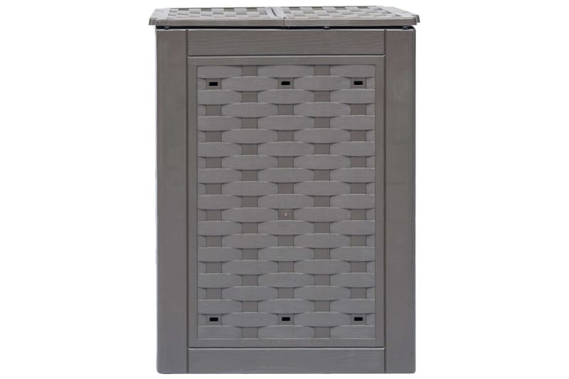 Trädgårdskompost 2 st brun 60x60x83 cm 600 L plastrotting - Brun - Trädgård & spabad - Trädgårdsskötsel - Kompost - Varmkompost & kompostbehållare