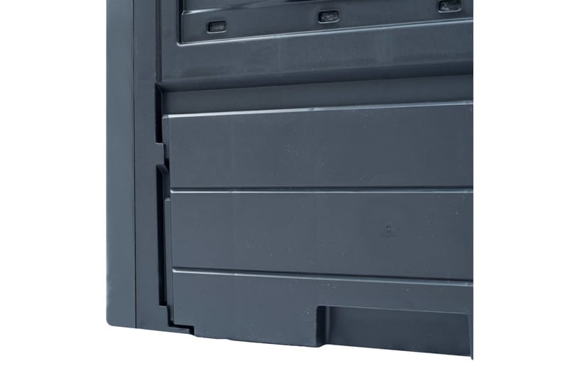 Trädgårdskompost 2 st grå 60x60x73 cm 520 L - Grå - Trädgård & spabad - Trädgårdsskötsel - Kompost - Varmkompost & kompostbehållare