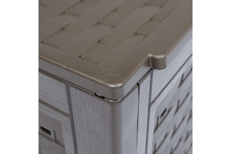 Trädgårdskompost brun 60x60x83 cm 300 L plastrotting - Brun - Trädgård & spabad - Trädgårdsskötsel - Kompost - Varmkompost & kompostbehållare