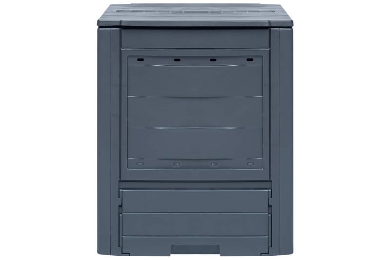 Trädgårdskompost grå 60x60x73 cm 260 L - Grå - Trädgård & spabad - Trädgårdsskötsel - Kompost - Varmkompost & kompostbehållare