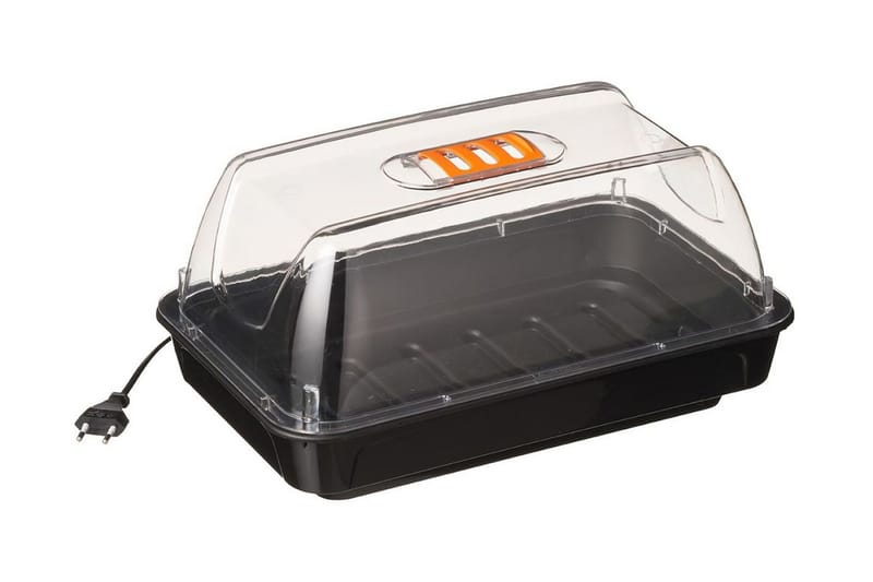 Nature Miniväxthus med värme 38x24x19 cm - Transparent - Trädgård & spabad - Trädgårdsskötsel - Odling - Plantering & förkultivering - Groddbox