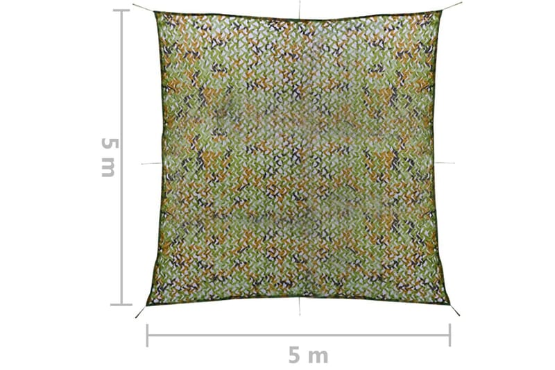 Kamouflagenät med förvaringsväska 5x5 m grön - Grön - Trädgård & spabad - Trädgårdsskötsel - Odling - Plantering & förkultivering - Plastnät & trädgårdsnät