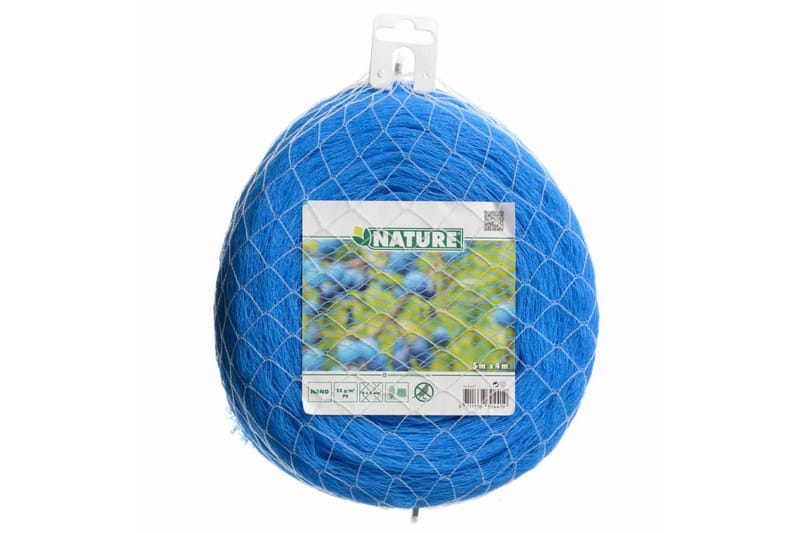 Nature Fågelnät Nano 5x4 m blå - Blå - Plastnät & trädgårdsnät - Bärnät