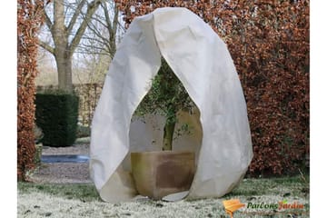 Nature Täckduk fleece med blixtlås 70 g/m² beige 2x2,5 m