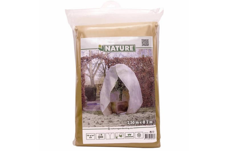 Nature Täckduk fleece med blixtlås 70 g/m² beige 2x2,5 m - Bärnät - Plastnät & trädgårdsnät