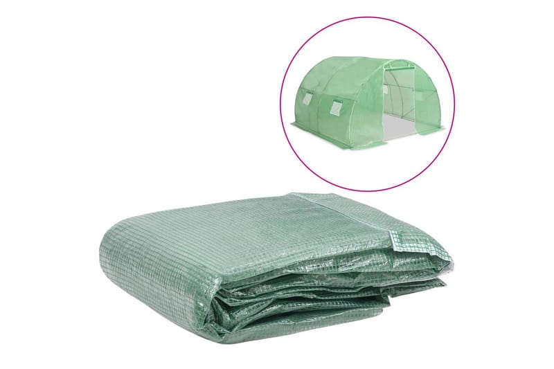 Växthusöverdrag (9 m²) 300x300x200 cm grön - Trädgård & spabad - Trädgårdsskötsel - Odling - Plantering & förkultivering - Plastnät & trädgårdsnät