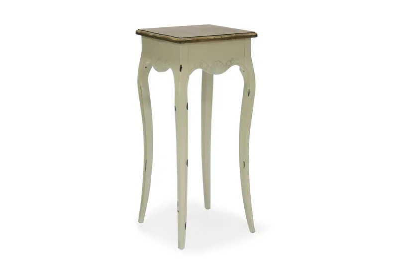 Blomstativ Samira-1 36x36xh81 cm, Vit/brun