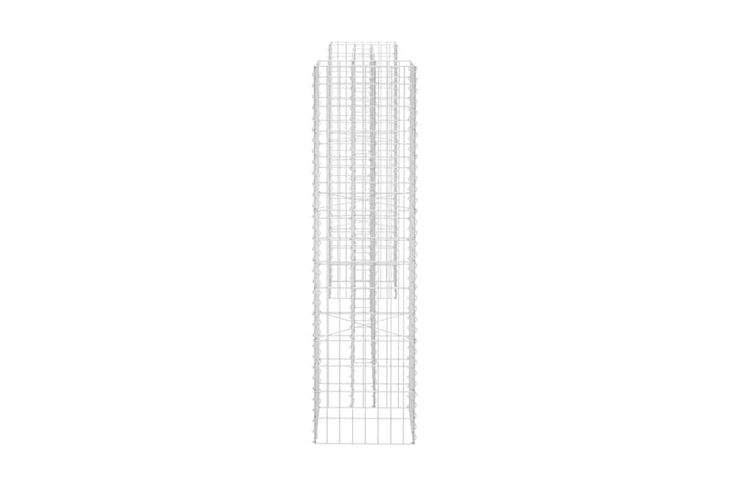 Planteringsgabion H-formad stål 260x40x150 cm - Silver - Trädgård & spabad - Trädgårdsskötsel - Odling - Planteringskärl & blomkruka - Blomhylla & blomstativ