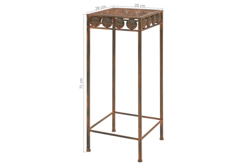 Växtstativ 3 delar vintage stil metall rostfärgade - Orange - Trädgård & spabad - Trädgårdsskötsel - Odling - Planteringskärl & blomkruka - Blomhylla & blomstativ