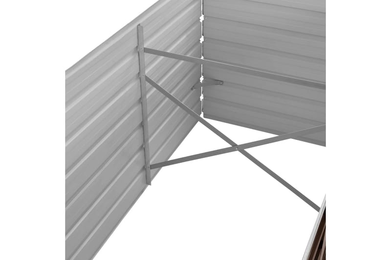 Odlingslåda upphöjd brun 240x80x77 cm galvaniserat stål - Brun - Trädgård & spabad - Trädgårdsskötsel - Odling - Planteringskärl & blomkruka - Blomlåda