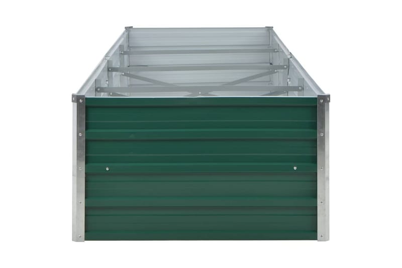 Odlingslåda upphöjd galvaniserat stål 320x80x45 cm grön - Grön - Trädgård & spabad - Trädgårdsskötsel - Odling - Planteringskärl & blomkruka - Blomlåda