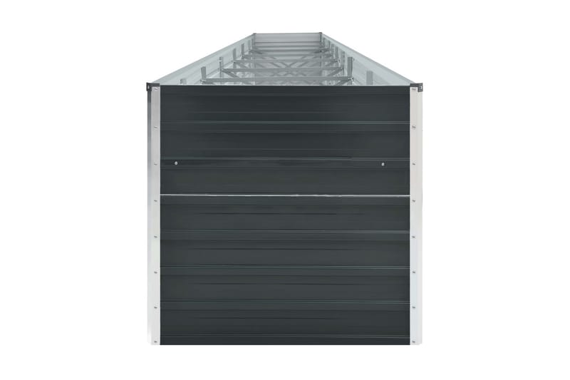 Odlingslåda upphöjd galvaniserat stål 600x80x77 cm antracit - Grå - Trädgård & spabad - Trädgårdsskötsel - Odling - Planteringskärl & blomkruka - Blomlåda