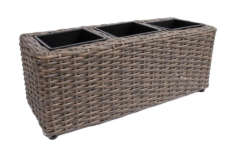 Wicker Odlingslåda 48x18xH18 cm Mörkbrun, undefined