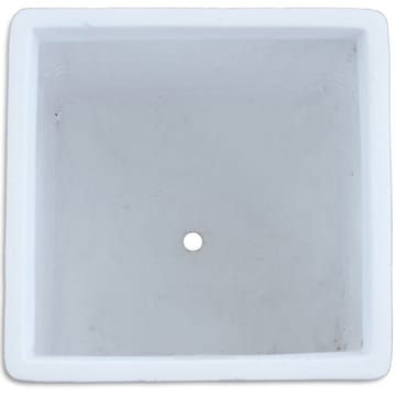 Fiberarmerad utekruka | Kubformad | 25cm | Vit - Trädgård & spabad - Trädgårdsskötsel - Odling - Planteringskärl & blomkruka - Stor blomkruka