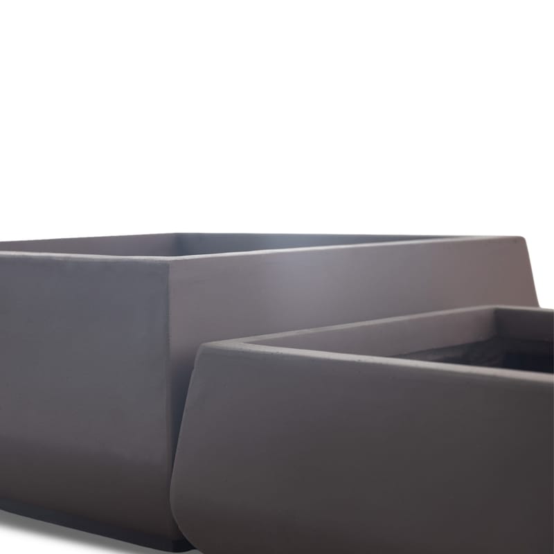 Fiberarmerade utekrukor | 2-pack | Mörkbrun - Trädgård & spabad - Trädgårdsskötsel - Odling - Planteringskärl & blomkruka - Stor blomkruka
