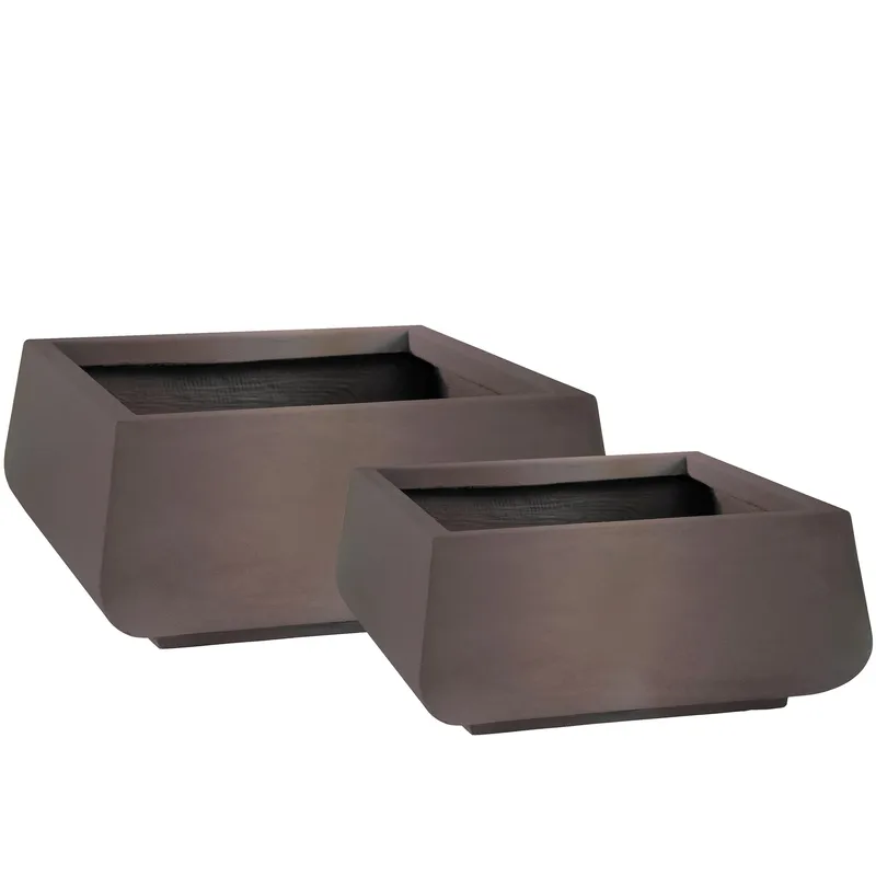 Fiberarmerade utekrukor | 2-pack | Mörkbrun, undefined