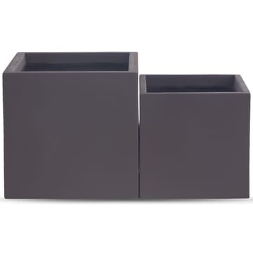 Fiberarmerade utekrukor | Fyrkantiga | 2-pack | Mörkbrun - Trädgård & spabad - Trädgårdsskötsel - Odling - Planteringskärl & blomkruka - Stor blomkruka