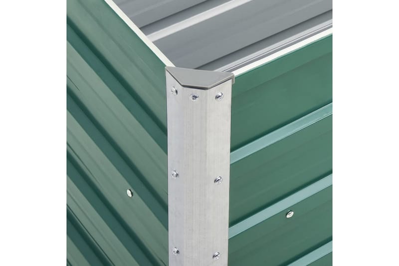 Odlingslåda upphöjd galvaniserat stål 240x40x45 cm grön - Grön - Blomlåda - Utomhuskrukor