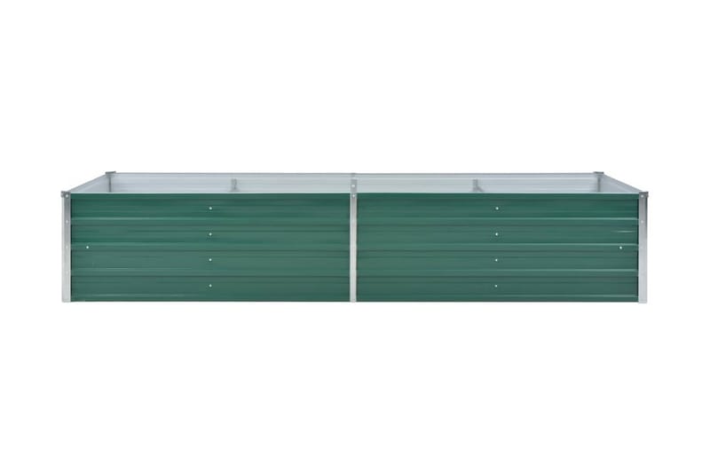 Odlingslåda upphöjd galvaniserat stål 240x80x45 cm grön - Grön - Blomlåda - Utomhuskrukor