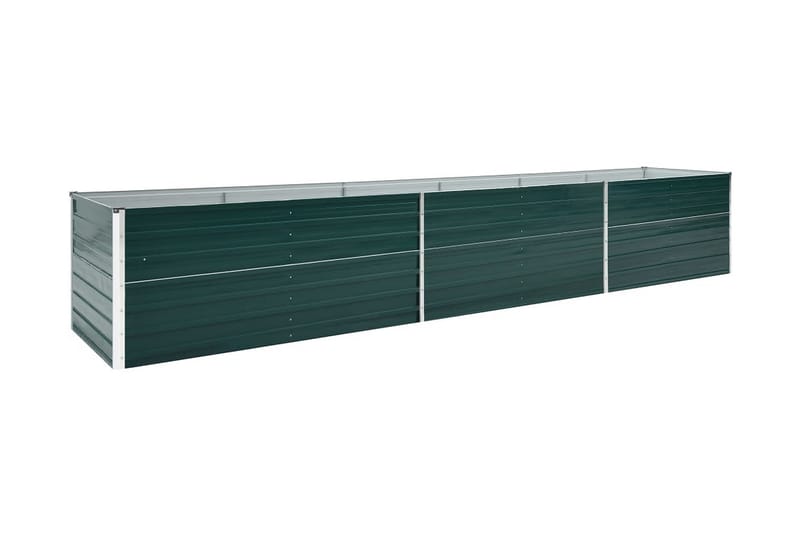 Odlingslåda upphöjd galvaniserat stål 480x80x45 cm grön - Grön - Blomlåda - Utomhuskrukor