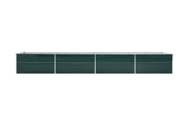 Odlingslåda upphöjd galvaniserat stål 600x80x45 cm grön - Grön - Blomlåda - Utomhuskrukor