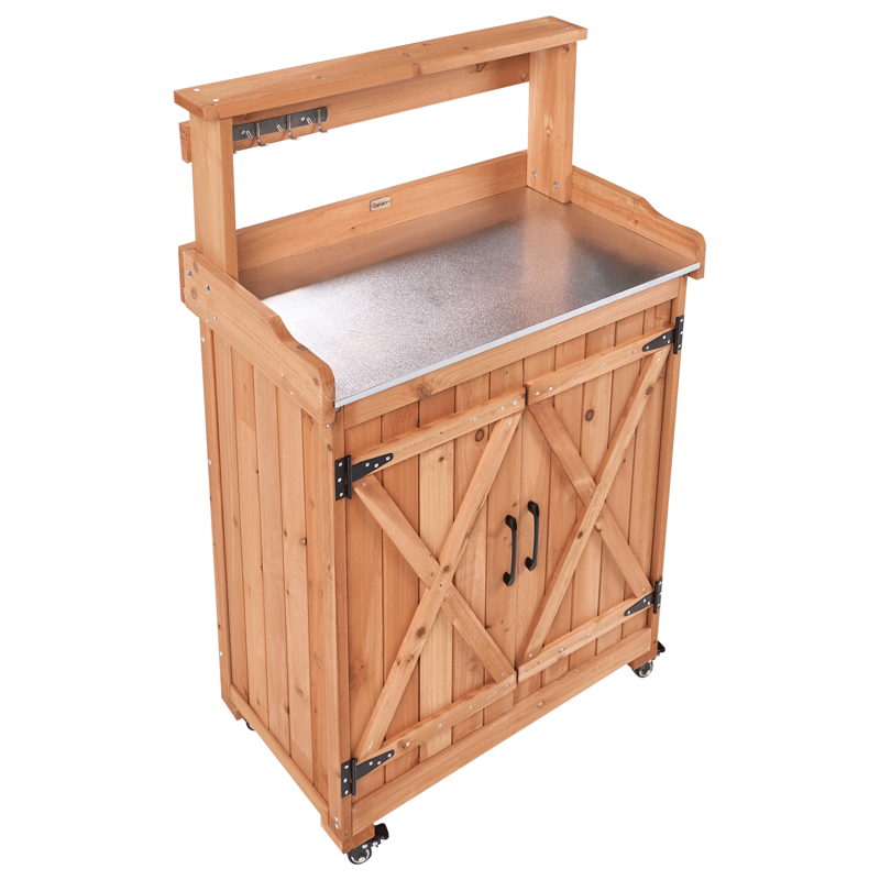 Planteringsbänk Altolia Granträ 70 cm - Brun - Trädgård & spabad - Trädgårdsskötsel - Odling - Planteringskärl & blomkruka - Odlingsbänk