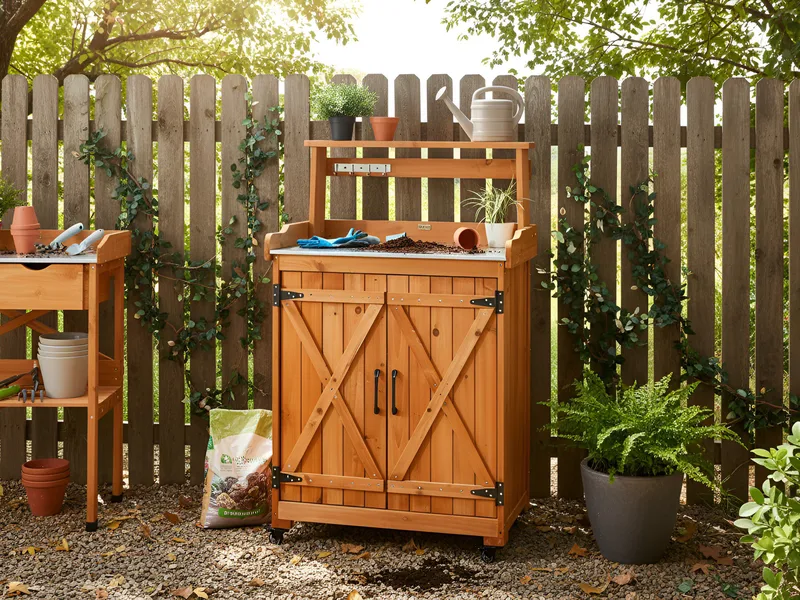 Planteringsbänk Altolia Granträ 70 cm - Brun - Trädgård & spabad - Trädgårdsskötsel - Odling - Planteringskärl & blomkruka - Odlingsbänk