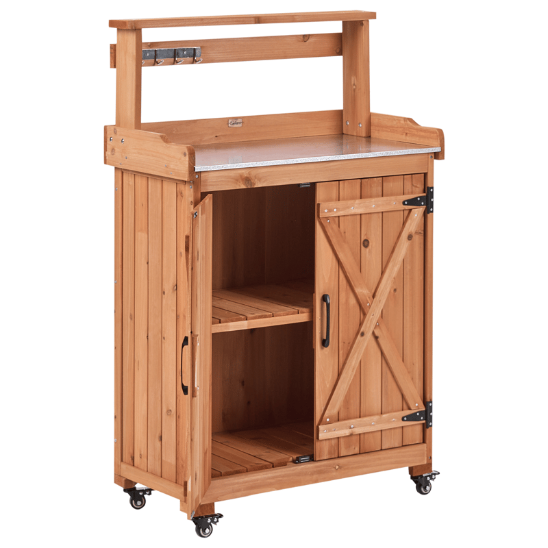 Planteringsbänk Altolia Granträ 70 cm - Brun - Trädgård & spabad - Trädgårdsskötsel - Odling - Planteringskärl & blomkruka - Odlingsbänk