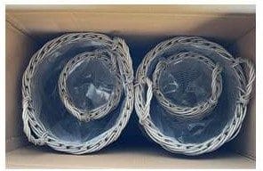 Planteringskorg EGG planteringskorgar 4 stycken 2-set - grå - Trädgård & spabad - Trädgårdsskötsel - Odling - Planteringskärl & blomkruka - Blomlåda