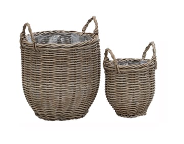 Planteringskorg EGG planteringskorgar 4 stycken 2-set - grå - Trädgård & spabad - Trädgårdsskötsel - Odling - Planteringskärl & blomkruka - Blomlåda
