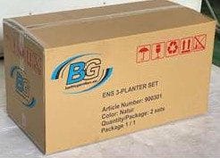 Planteringskorg ENS runda planteringskorgar 2 stycken 3-set - grå - Trädgård & spabad - Trädgårdsskötsel - Odling - Planteringskärl & blomkruka - Blomlåda