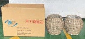 Planteringskorg LEMMER runda planteringskorgar 2-pack - grå - Trädgård & spabad - Trädgårdsskötsel - Odling - Planteringskärl & blomkruka - Blomlåda