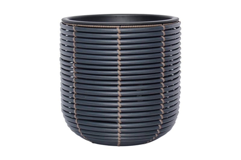 Wicker Blomkruka D27xH28 cm Svart - Trädgård & spabad - Trädgårdsskötsel - Odling - Planteringskärl & blomkruka - Stor blomkruka