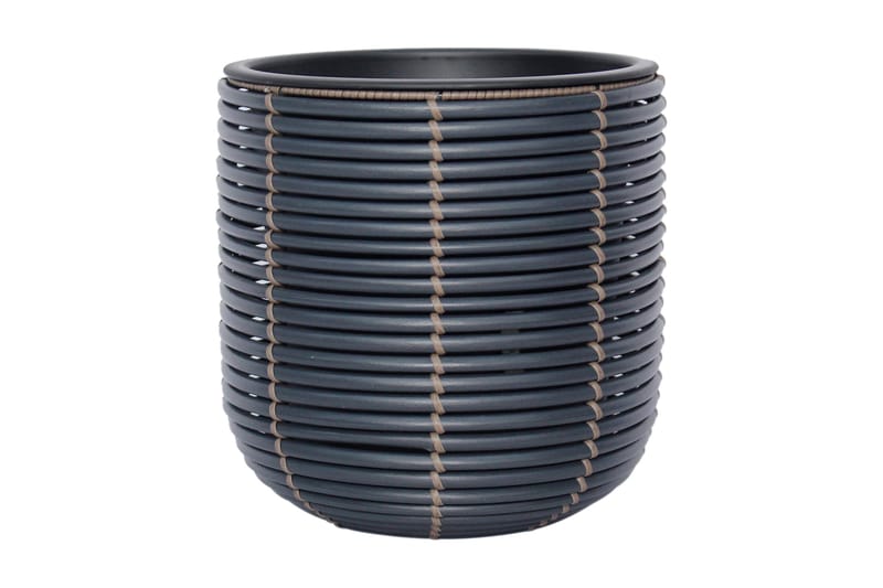 Wicker Blomkruka D27xH28 cm Svart - Trädgård & spabad - Trädgårdsskötsel - Odling - Planteringskärl & blomkruka - Stor blomkruka