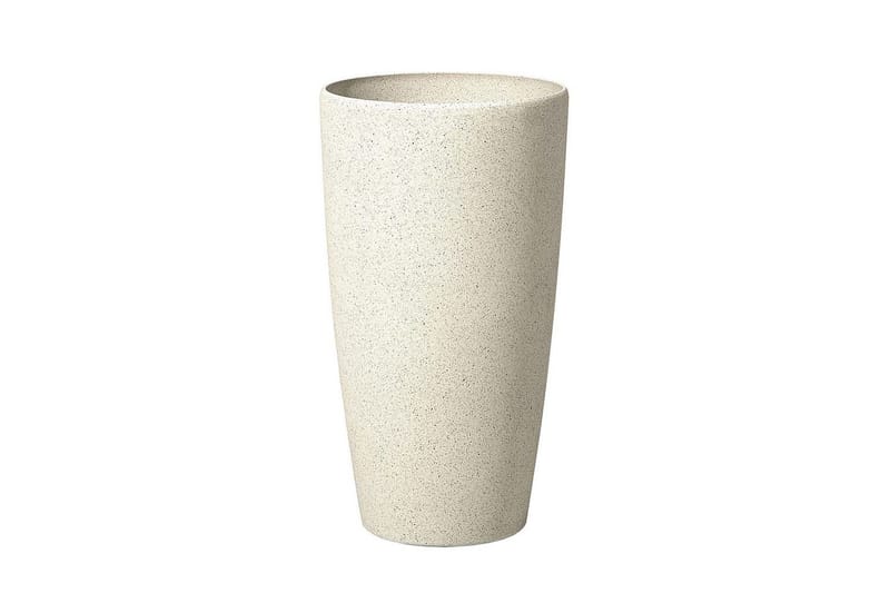 Trädgårdskruka Abdera set om 2 Beige, 31x31x58 cm - Beige, 31x31x58 cm - Trädgård & spabad - Trädgårdsskötsel - Odling - Planteringskärl & blomkruka - Stor blomkruka