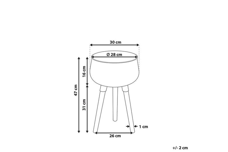 Trädgårdskruka Agros 30x30x47 cm - 30x30x47 cm - Trädgård & spabad - Trädgårdsskötsel - Odling - Planteringskärl & blomkruka - Stor blomkruka