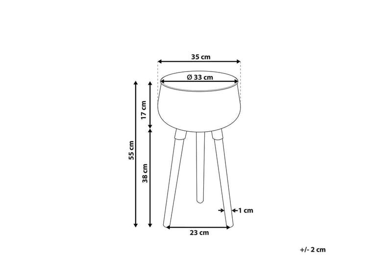 Trädgårdskruka Agros 35x35x55 cm - 35x35x55 cm - Trädgård & spabad - Trädgårdsskötsel - Odling - Planteringskärl & blomkruka - Stor blomkruka