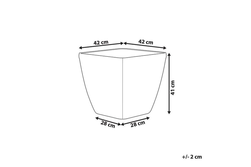 Trädgårdskruka Astras 42x42x41 cm - 42x42x41 cm - Trädgård & spabad - Trädgårdsskötsel - Odling - Planteringskärl & blomkruka - Stor blomkruka