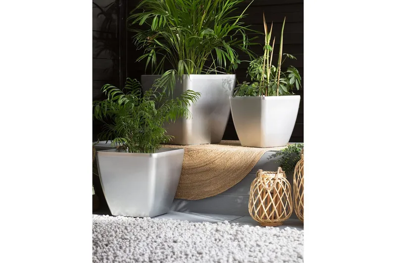 Trädgårdskruka Astras set om 2 42x42x41 cm - 42x42x41 cm - Trädgård & spabad - Trädgårdsskötsel - Odling - Planteringskärl & blomkruka - Stor blomkruka