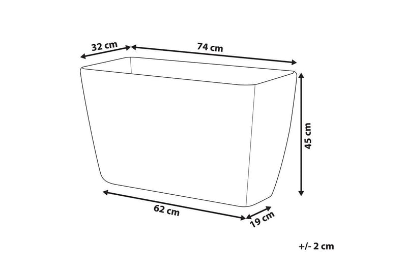 Trädgårdskruka Baris Beige - Beige - Trädgård & spabad - Trädgårdsskötsel - Odling - Planteringskärl & blomkruka - Stor blomkruka