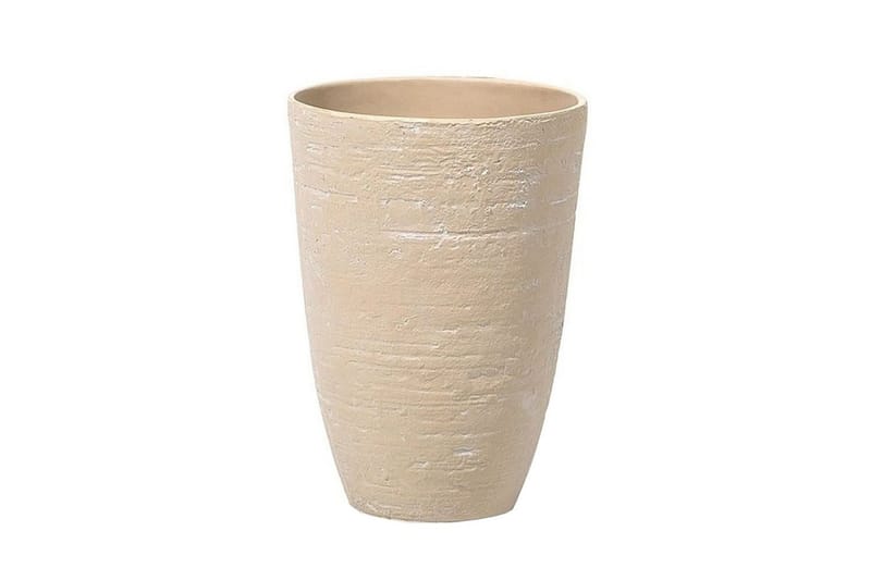 Trädgårdskruka Camia set om 2 Beige, 35x35x50 cm - Beige, 35x35x50 cm - Trädgård & spabad - Trädgårdsskötsel - Odling - Planteringskärl & blomkruka - Stor blomkruka
