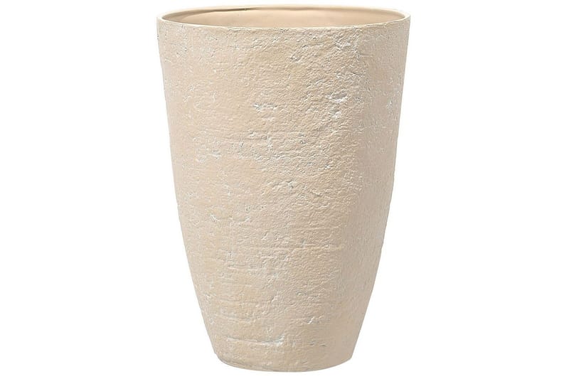 Trädgårdskruka Camia set om 2 Beige, 51x51x71 cm - Beige, 51x51x71 cm - Trädgård & spabad - Trädgårdsskötsel - Odling - Planteringskärl & blomkruka - Stor blomkruka