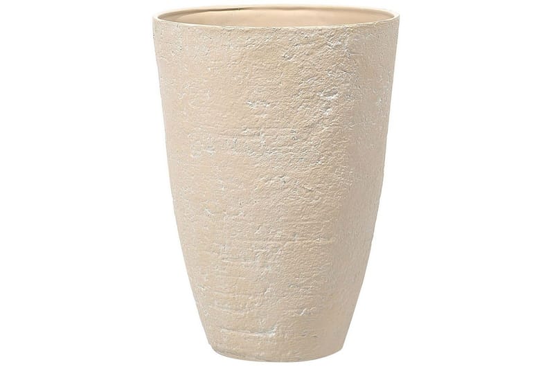 Trädgårdskruka Camia set om 2 Beige, 51x51x71 cm - Beige, 51x51x71 cm - Trädgård & spabad - Trädgårdsskötsel - Odling - Planteringskärl & blomkruka - Stor blomkruka